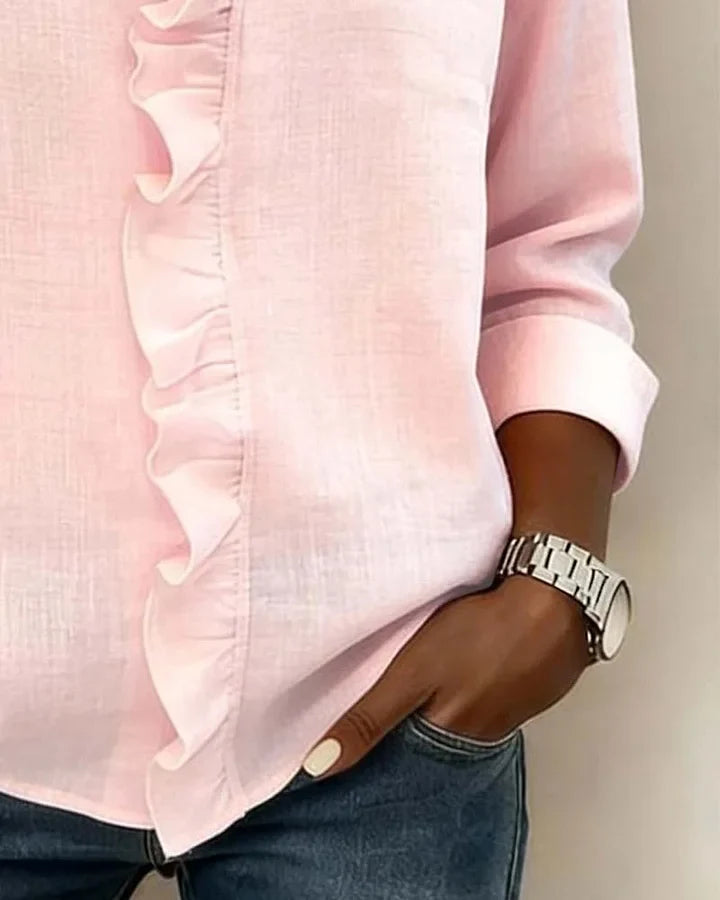 Hermione | Women's Ruffle Neck Blouse