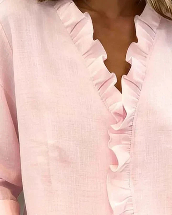 Hermione | Women's Ruffle Neck Blouse