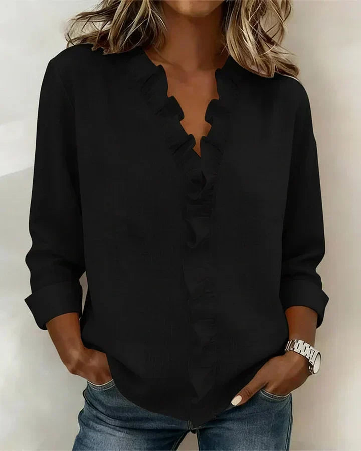 Hermione | Women's Ruffle Neck Blouse