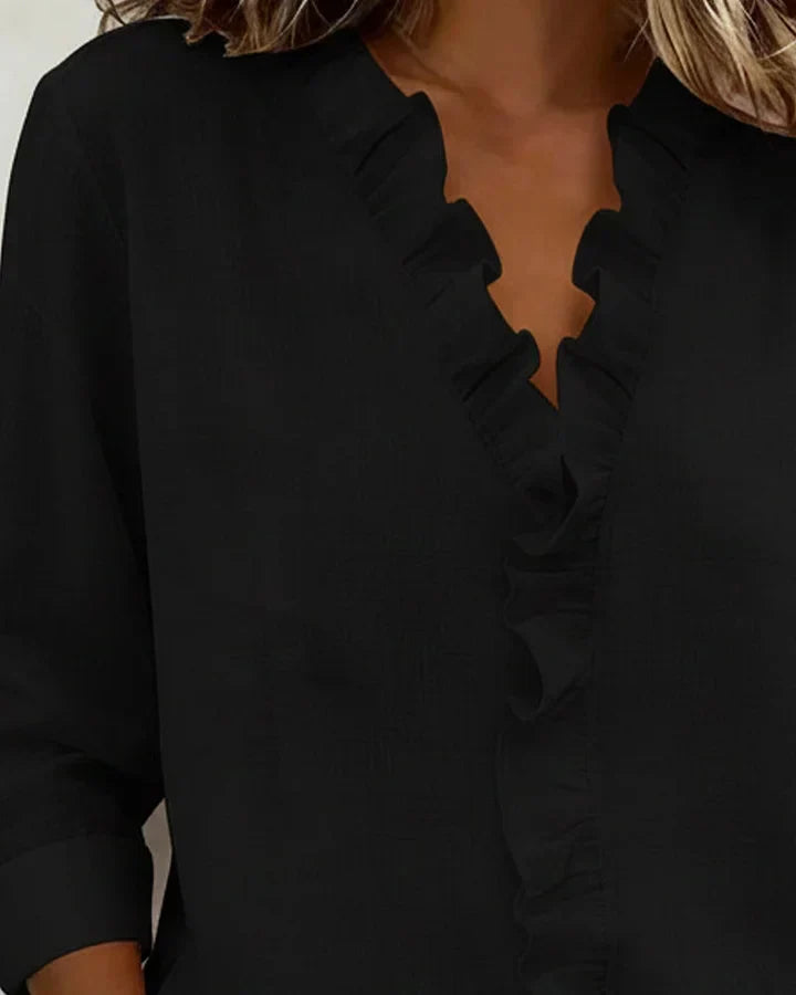 Hermione | Women's Ruffle Neck Blouse