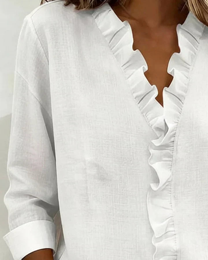 Hermione | Women's Ruffle Neck Blouse