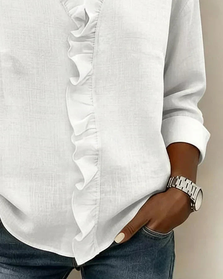Hermione | Women's Ruffle Neck Blouse