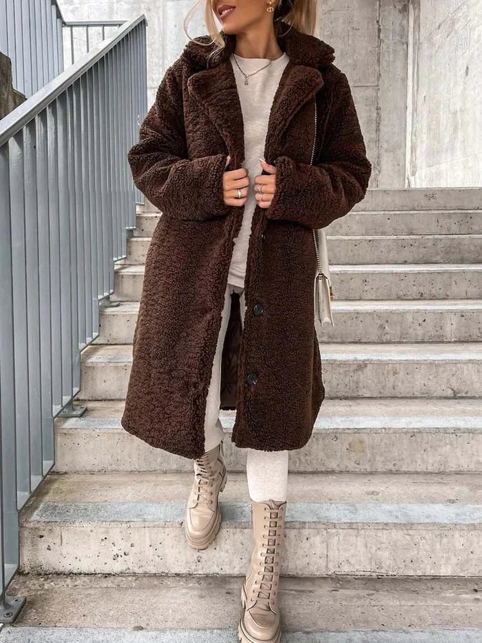 Daniella Teddy Coat | Long & Warm
