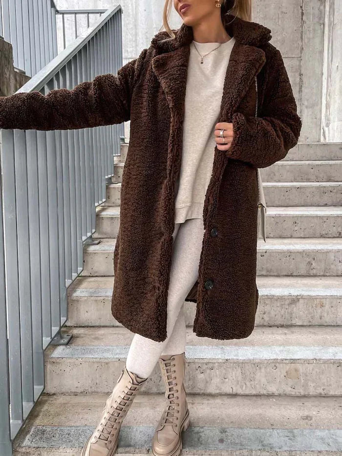 Daniella Teddy Coat | Long & Warm