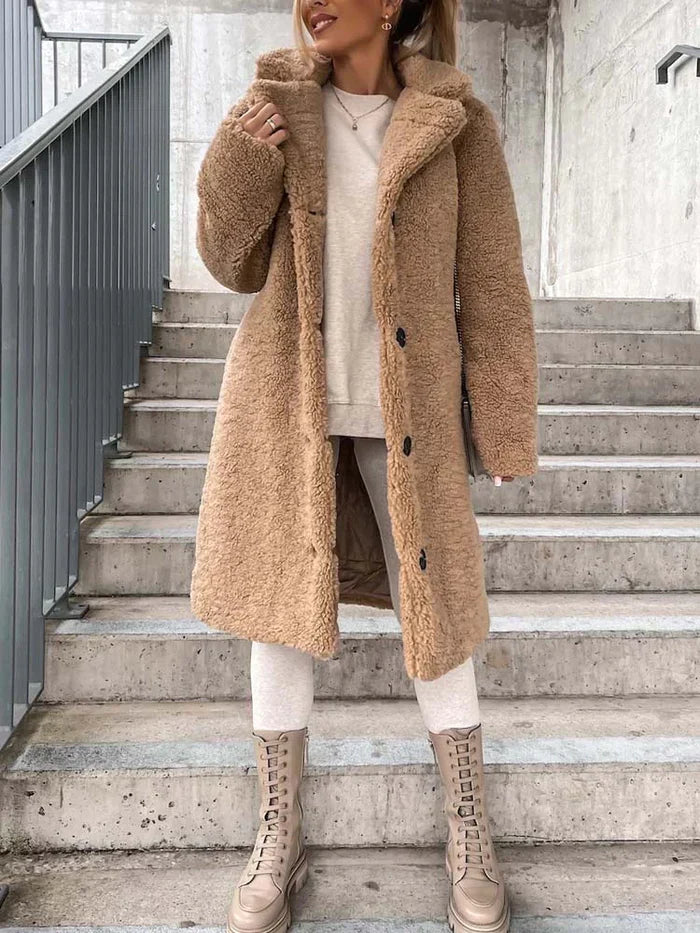 Daniella Teddy Coat | Long & Warm