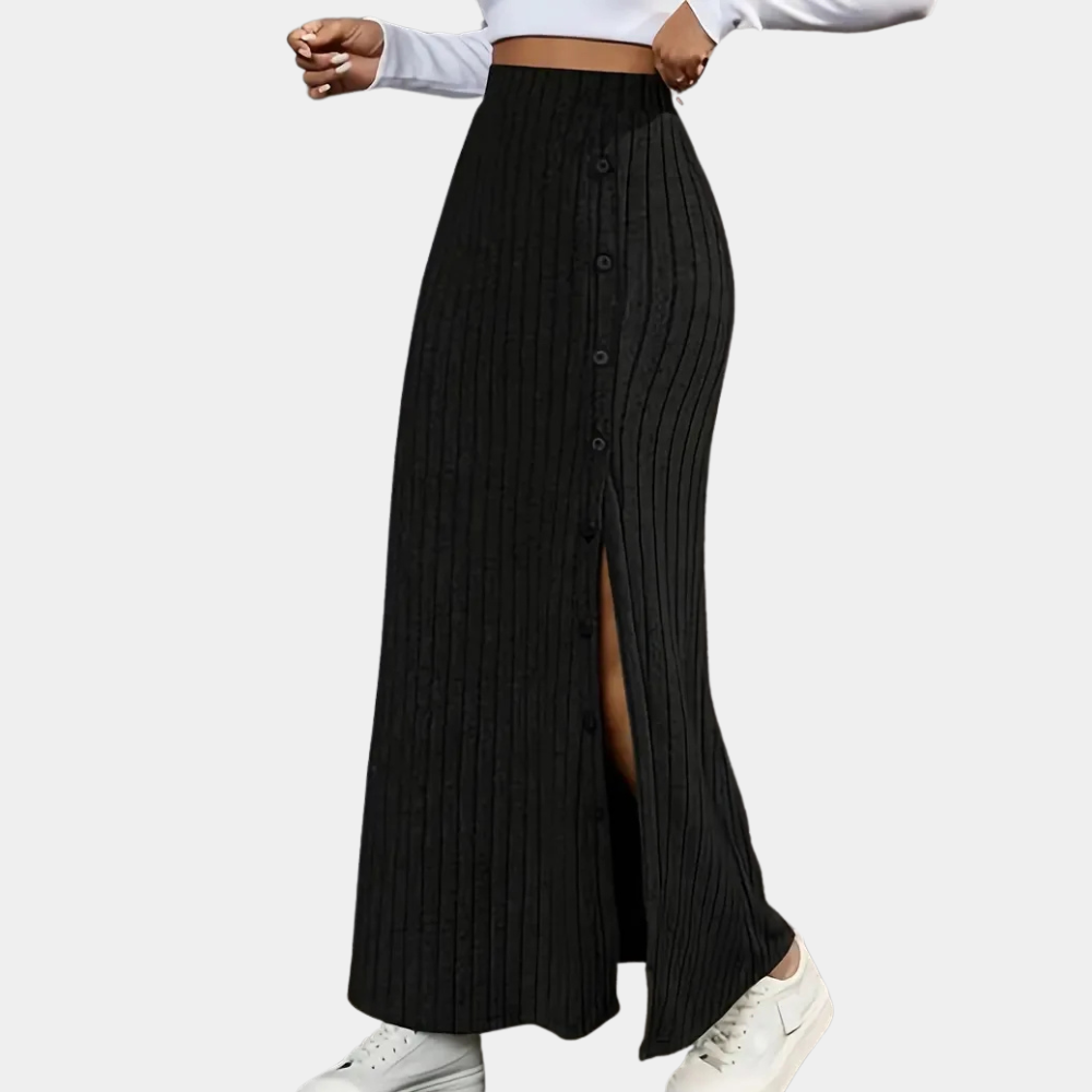 Ribbed Maxi Skirt – Selina