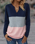 Casual Women's Color Block Sweater – Noëlle